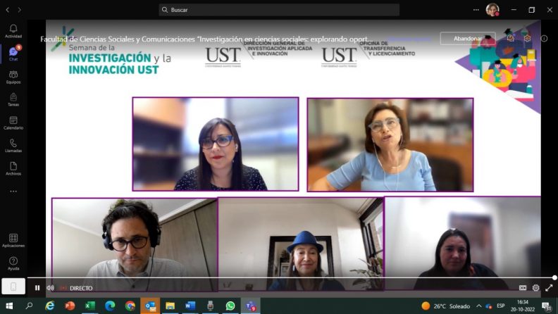 Investigadora principal del Centro CIELO participó en la Semana de la Investigación y la Innovación de la UST